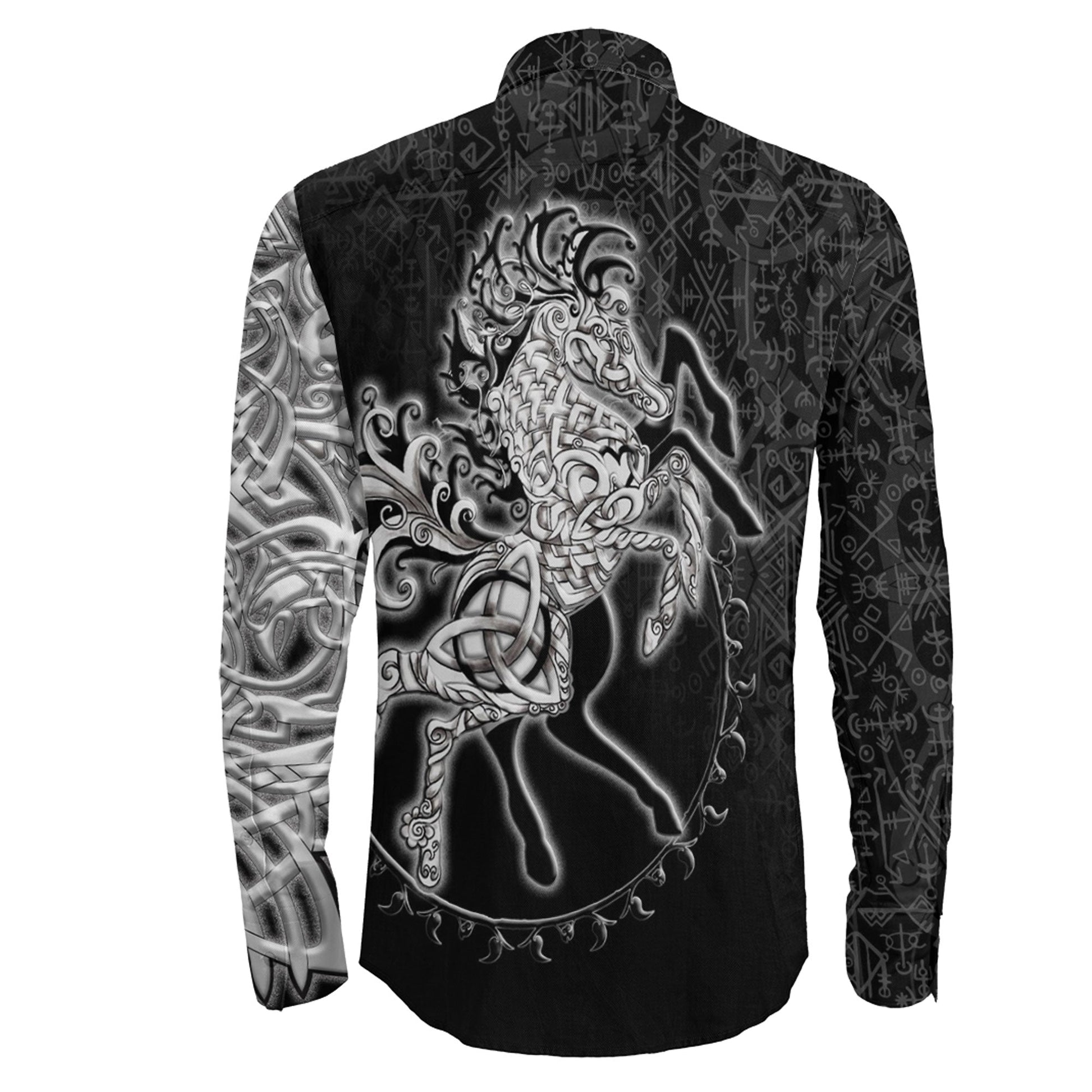 VikingStyle Clothing -Sleipnir Long Sleeve Button Shirt