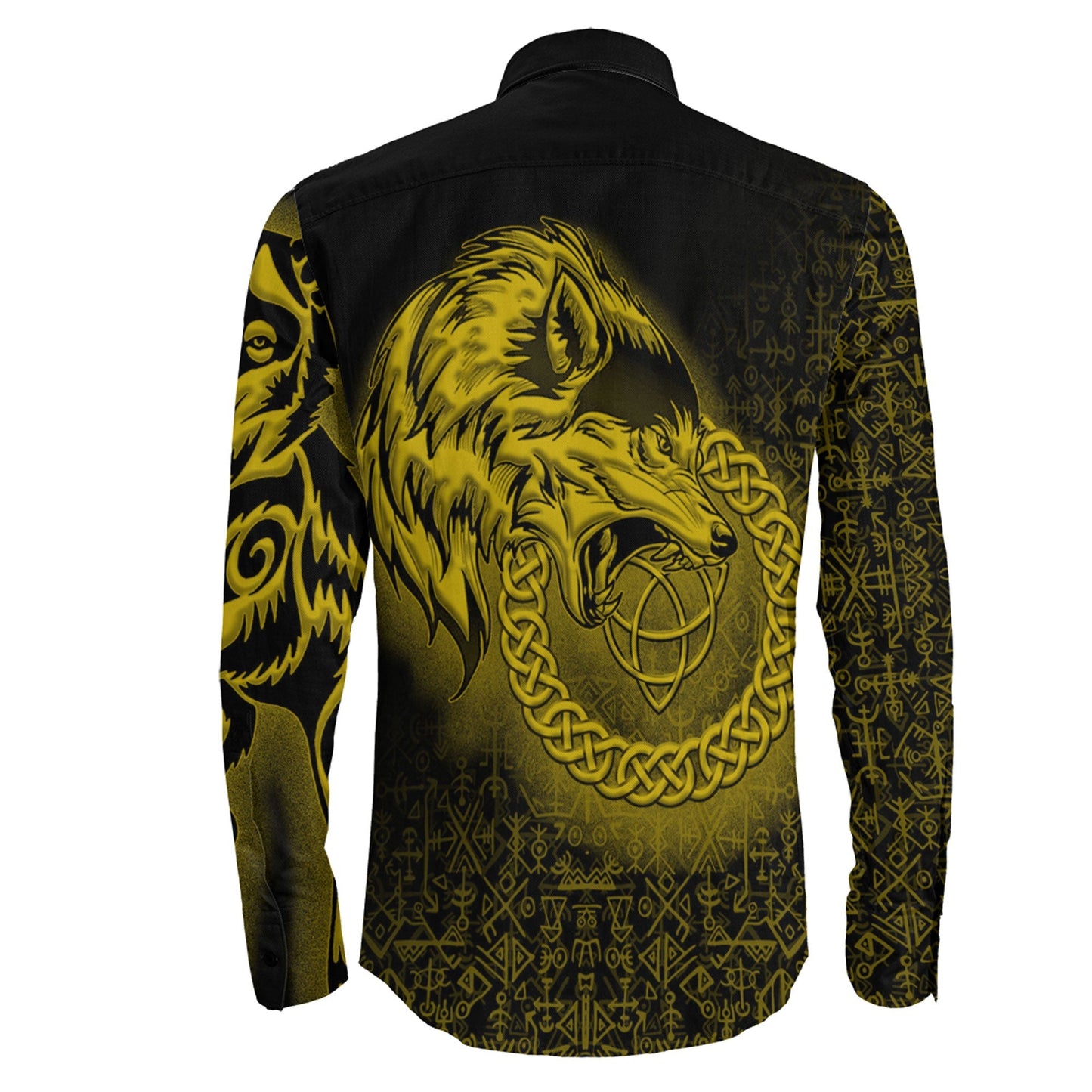 Legendary Wolf Gold Long Sleeve Button Shirt