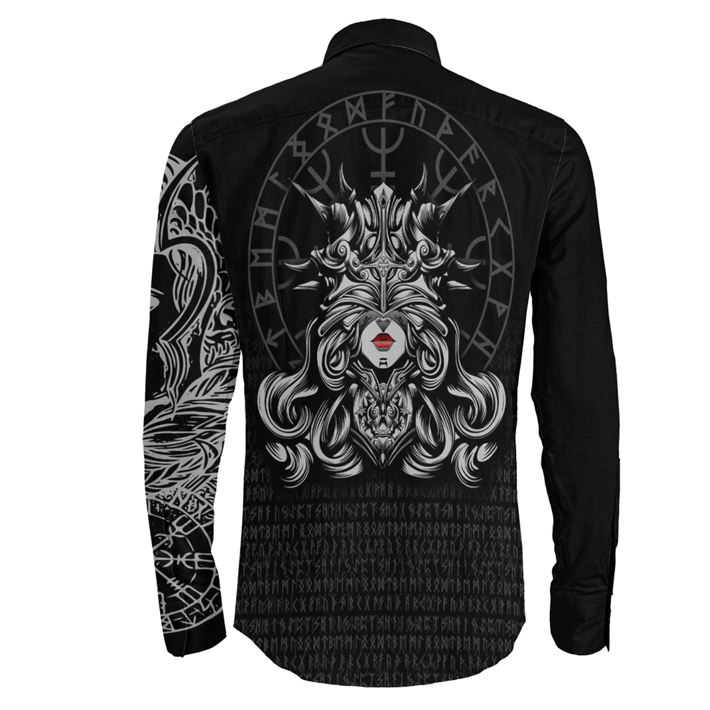 The Valkyries Viking Long Sleeve Button Shirt