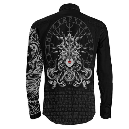 The Valkyries Viking Long Sleeve Button Shirt