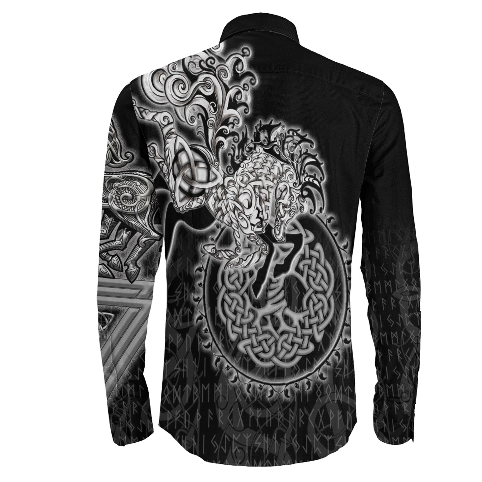Sleipnir Viking Long Sleeve Button Shirt