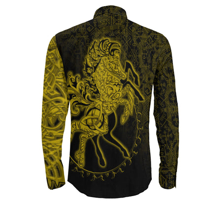Sleipnir Gold Long Sleeve Button Shirt