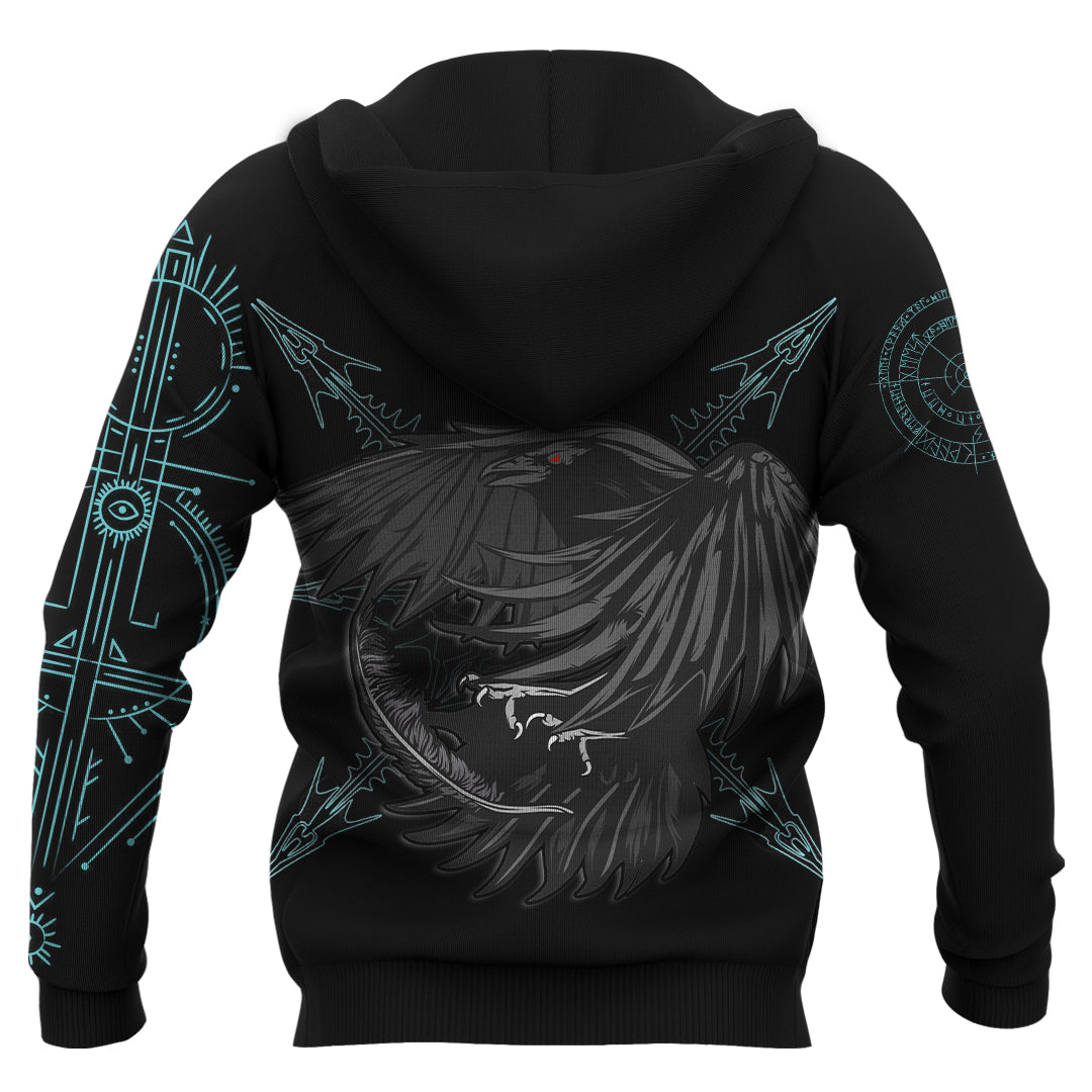 Skull and Raven Rune