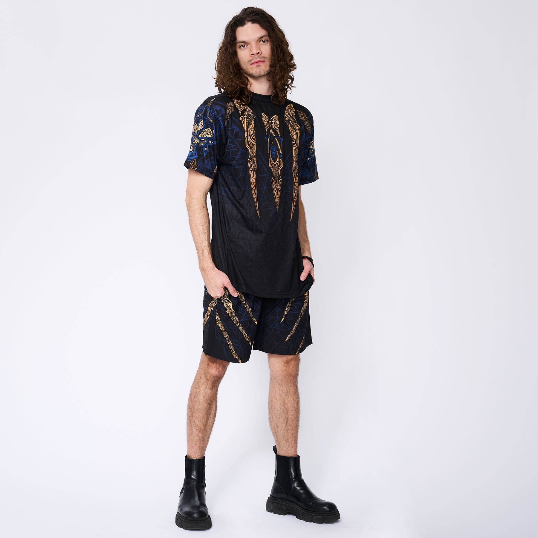 Fenrir's Wrath Shirt - Blue Edition All Over Printed T-shirt
