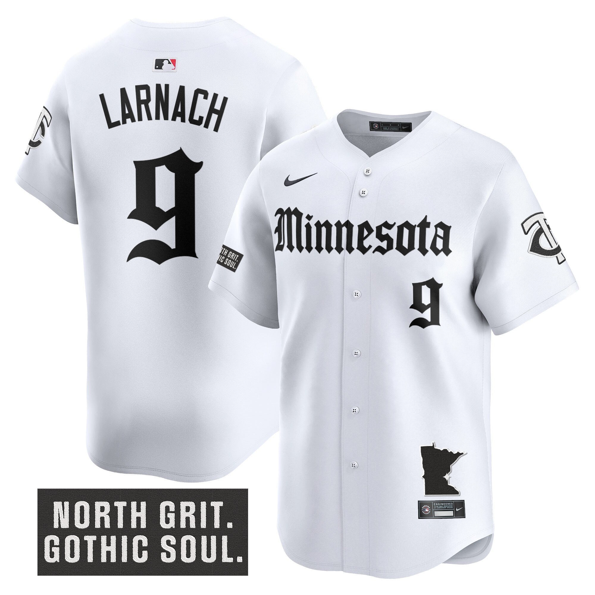 Men's Minnesota Twins 'Gothic North Edition' Vapor Premier Limited Jersey - All Stitched