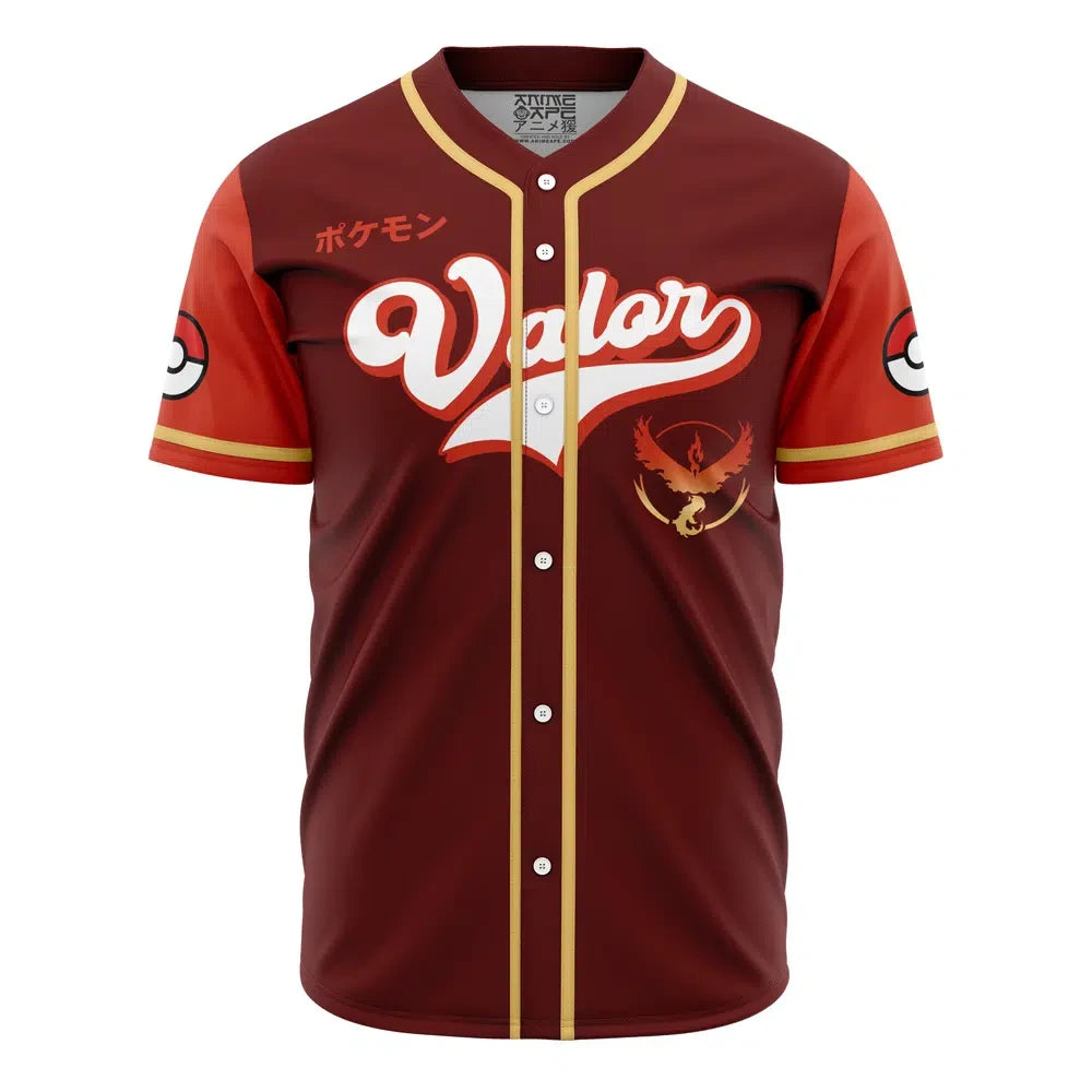 Personalized Team Valor Pokemon Baseball Jersey
