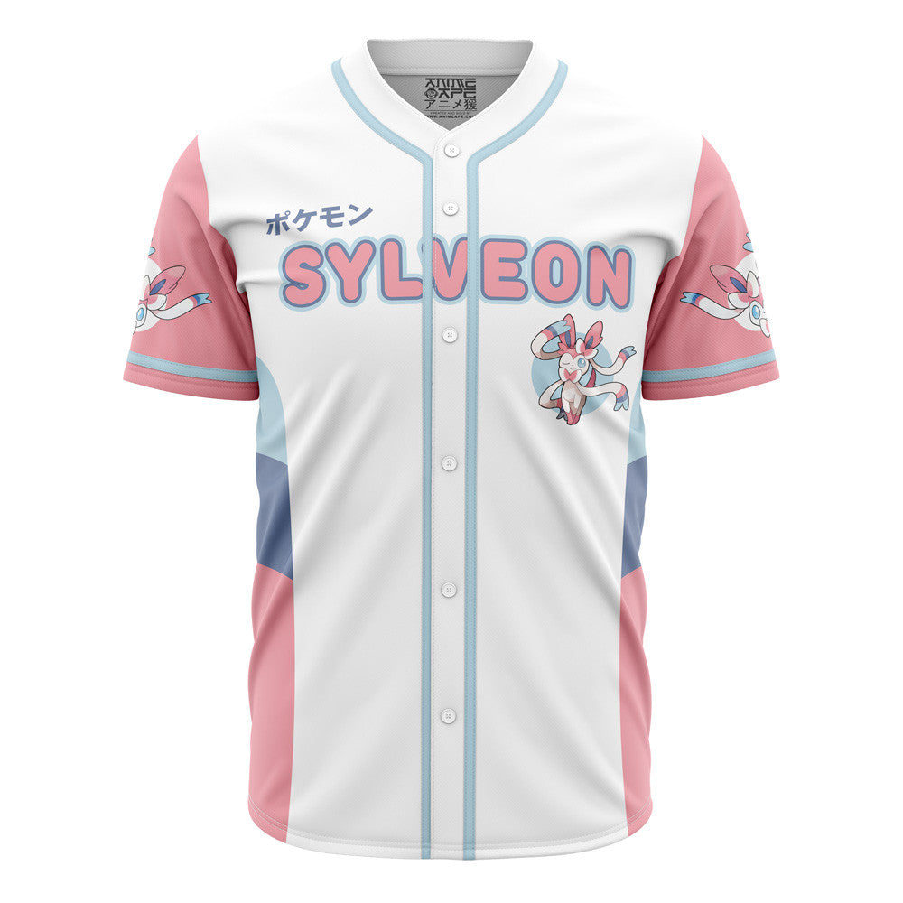 Personalized Sylveon Eeveelution Pokemon Baseball Jersey