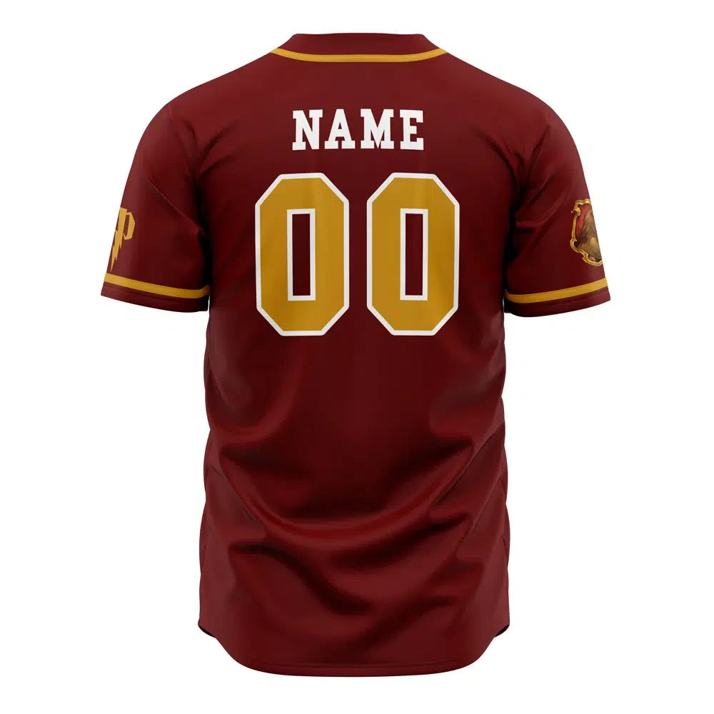Personalized Gryffindor House Harry Potter Baseball Jersey