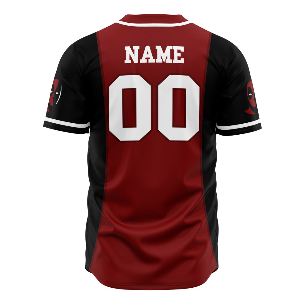 Personalized Deadpool Marvel Baseball Jersey