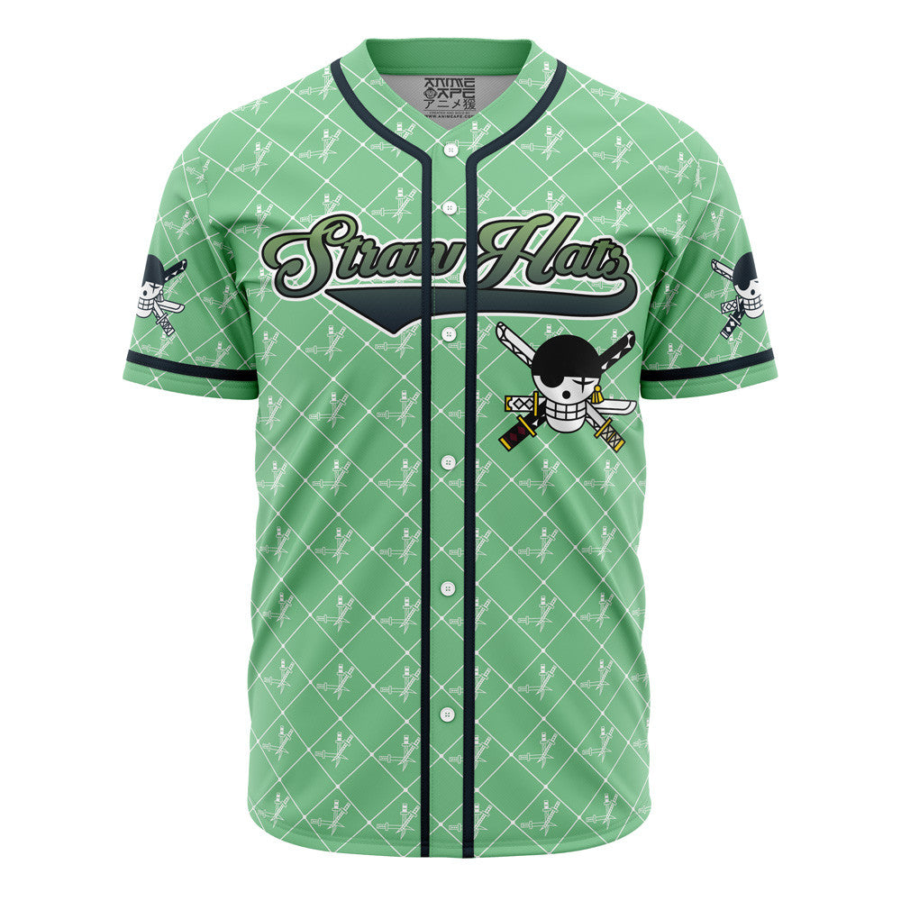 Personalized Straw Hats Zoro One Piece Baseball Jersey