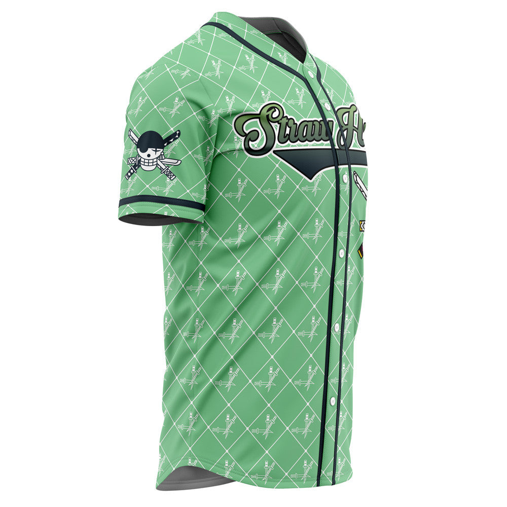 Personalized Straw Hats Zoro One Piece Baseball Jersey