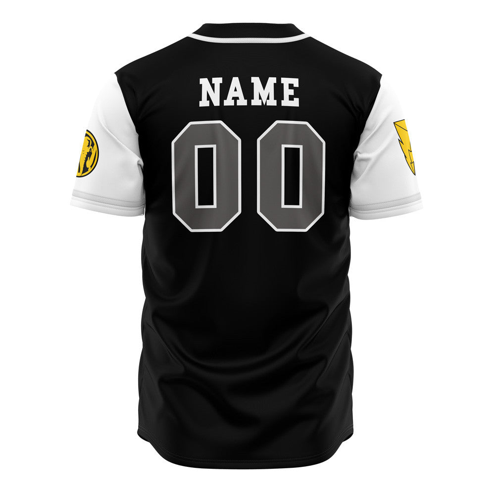 Personalized Mastadons Black Power Rangers Baseball Jersey