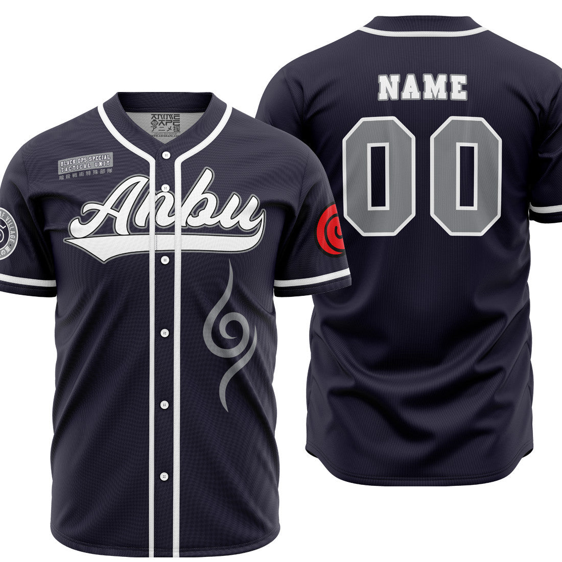 Personalized Anbu Shippuden Baseball Jersey