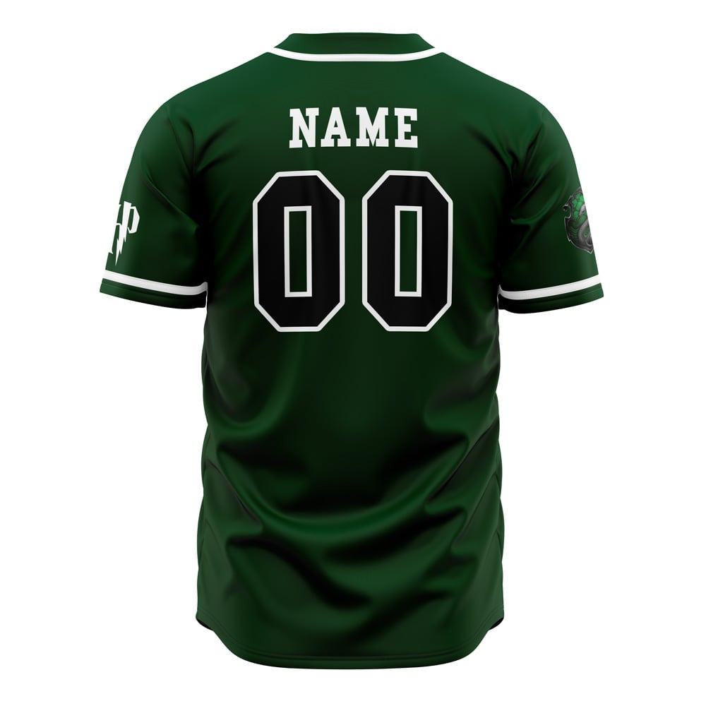 Personalized Slytherin House Harry Potter Baseball Jersey