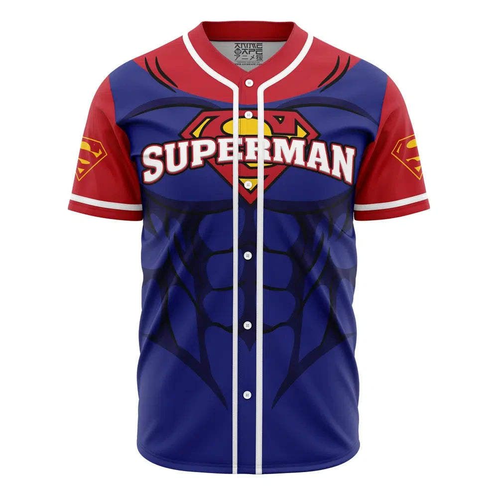 Personalized Superman DC Comics Baseball Jersey