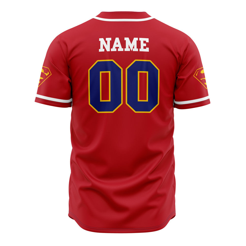 Personalized Superman DC Comics Baseball Jersey