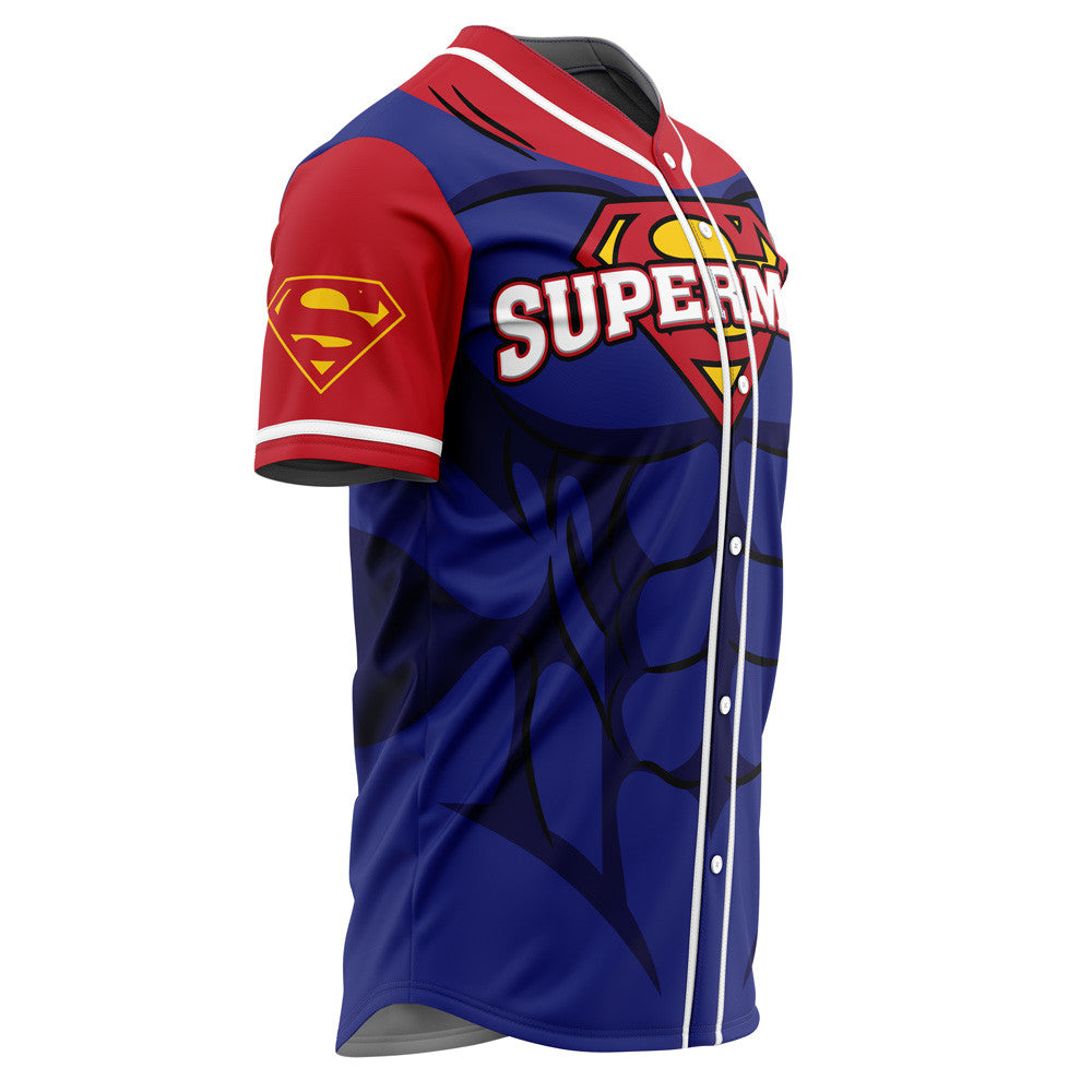 Personalized Superman DC Comics Baseball Jersey