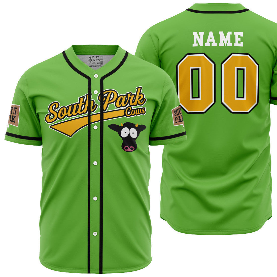 Personalized Cows South Park Baseball Jersey