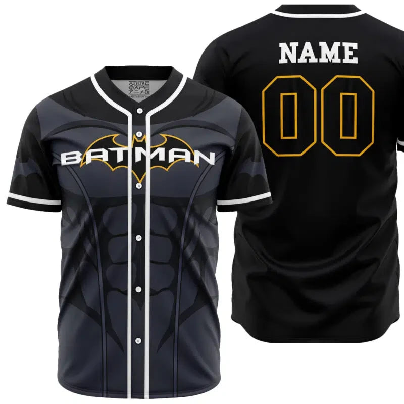 Personalized Batman DC Comics Baseball Jersey