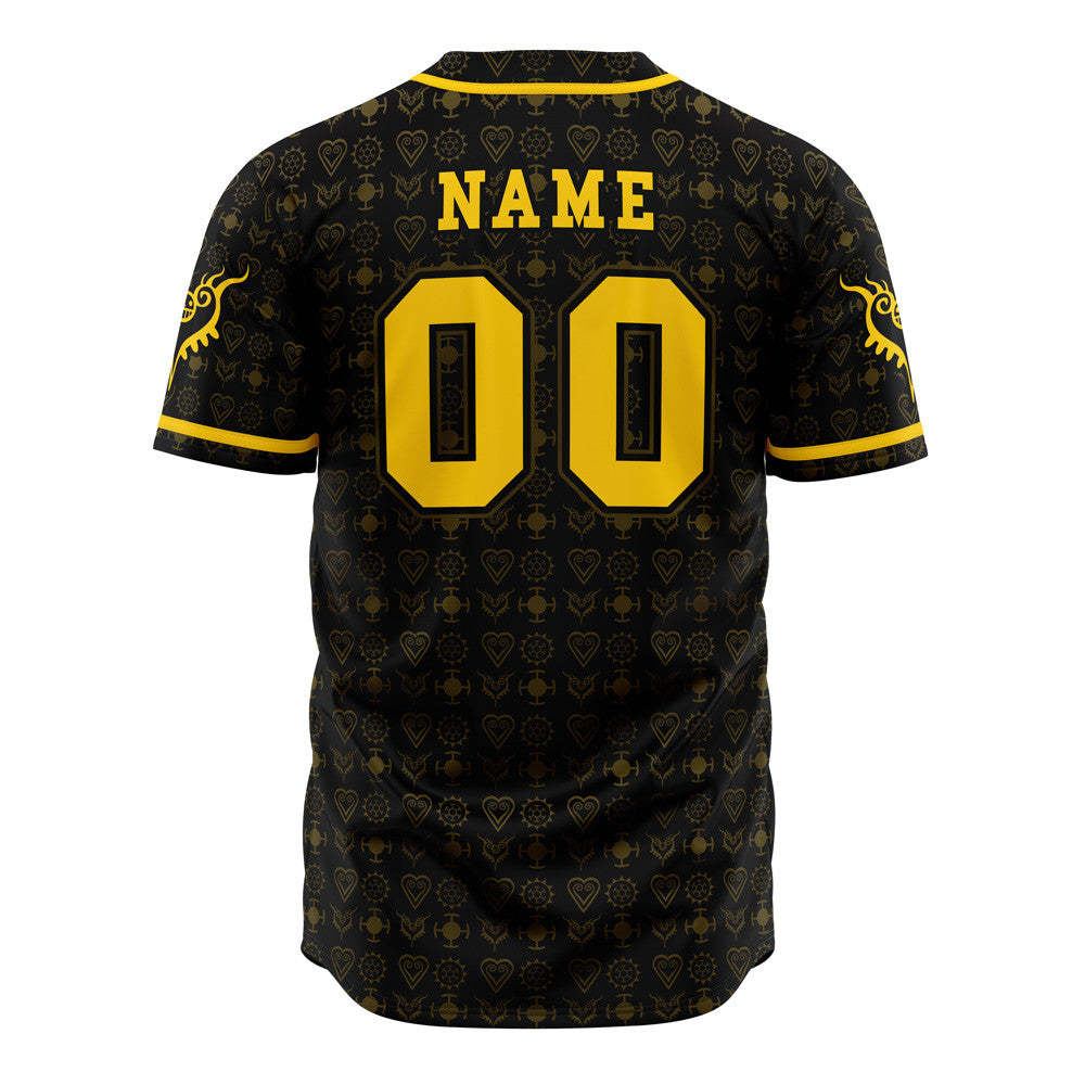 Personalized Heart Pirates Law V1 One Piece Baseball Jersey