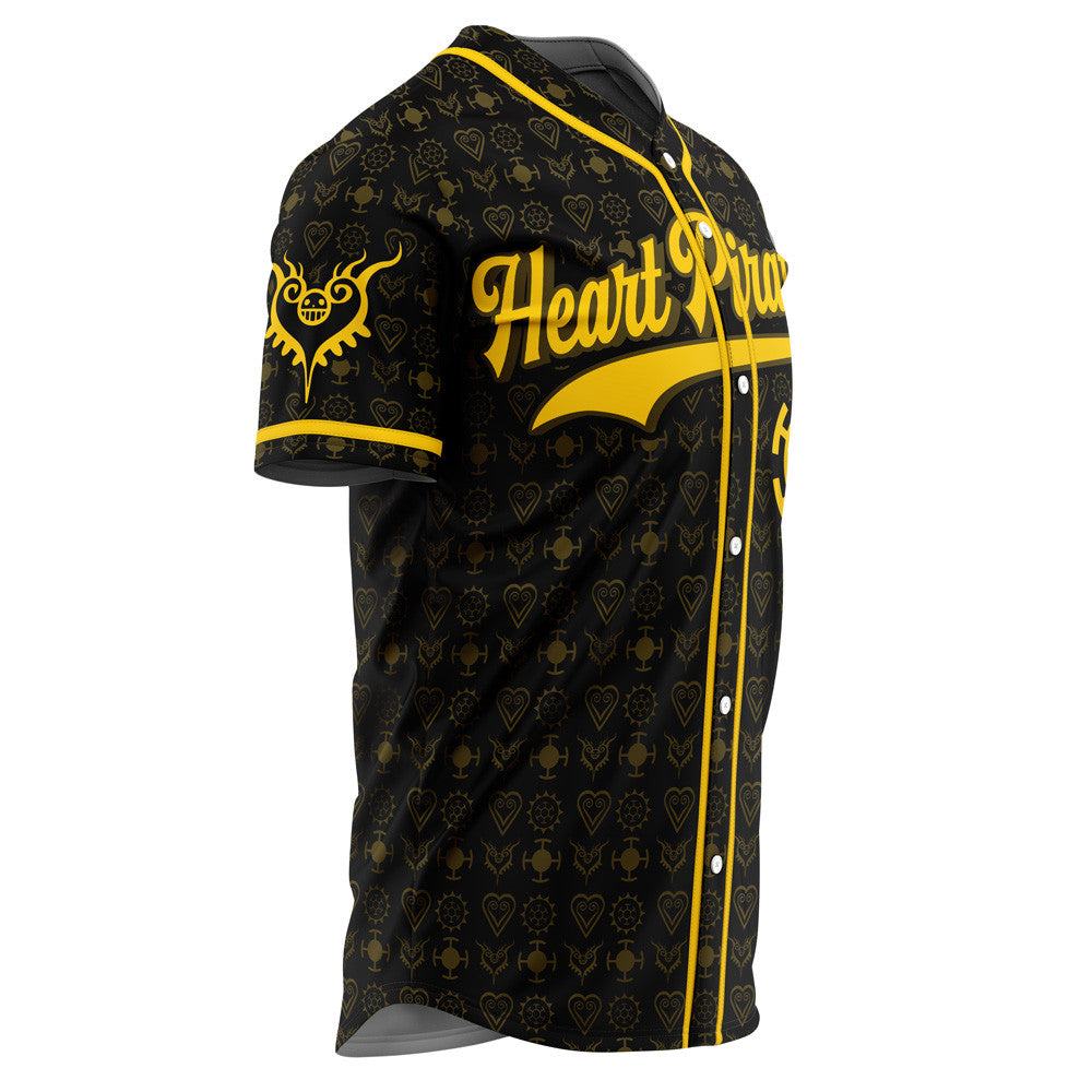 Personalized Heart Pirates Law V1 One Piece Baseball Jersey