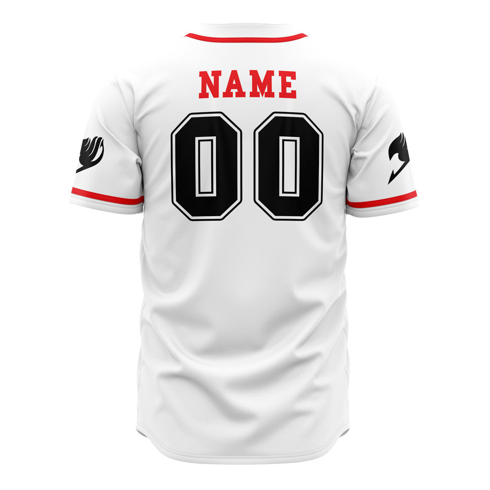 Personalized Natsu Dragneel Fairy Tail Baseball Jersey