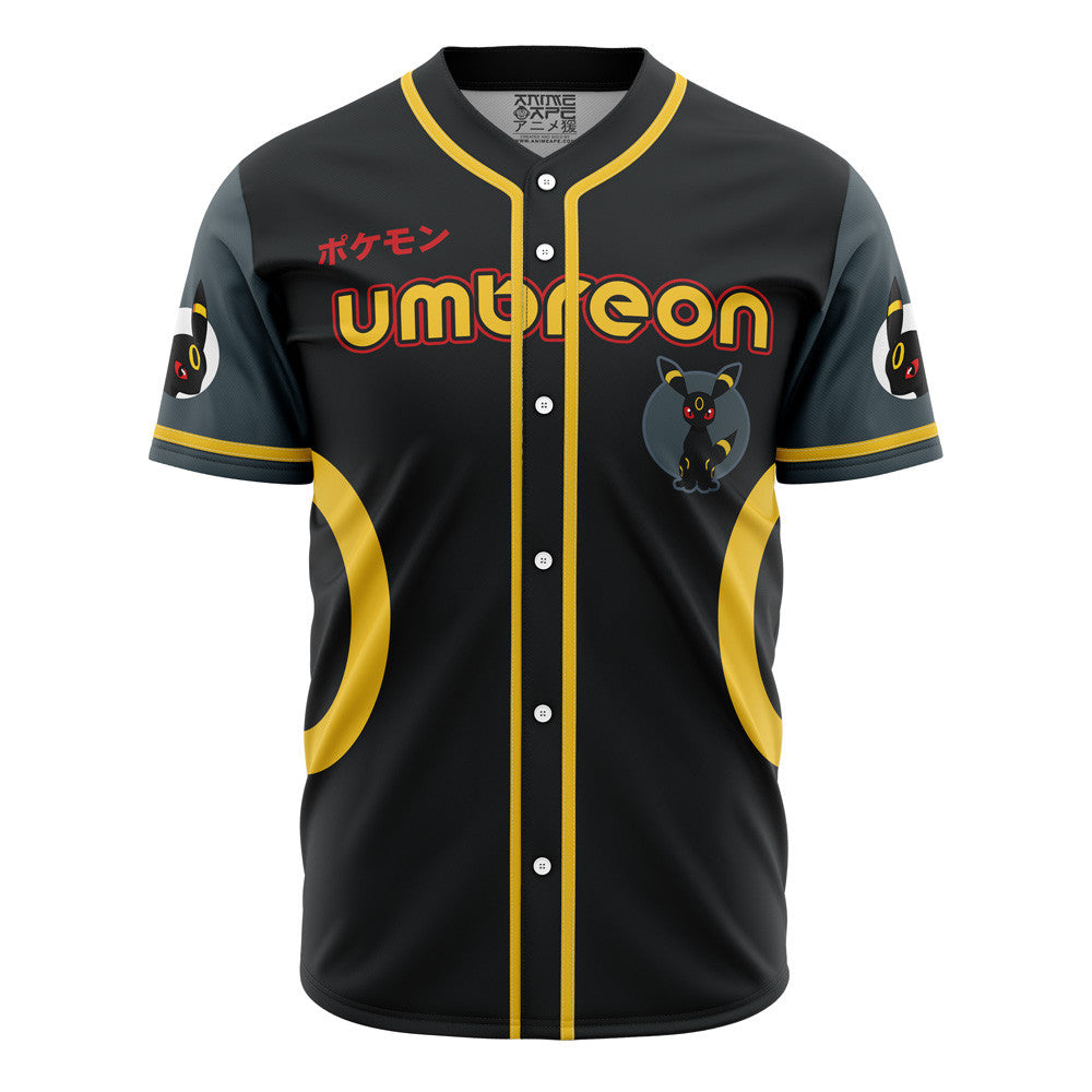 Personalized Umbreon Eeveelution Pokemon Baseball Jersey