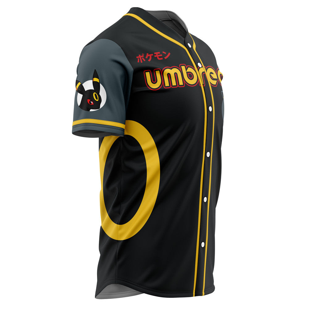 Personalized Umbreon Eeveelution Pokemon Baseball Jersey