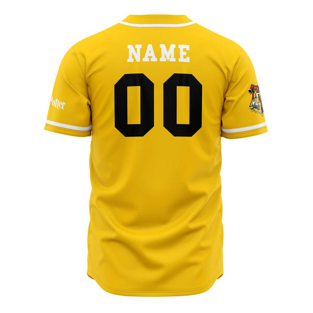 Personalized Hufflepuff Badgers House Harry Potter Baseball Jersey