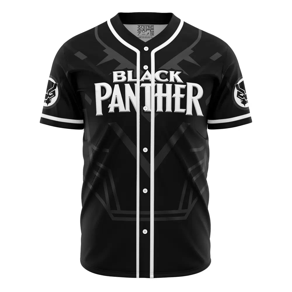 Personalized Black Panther Marvel Baseball Jersey