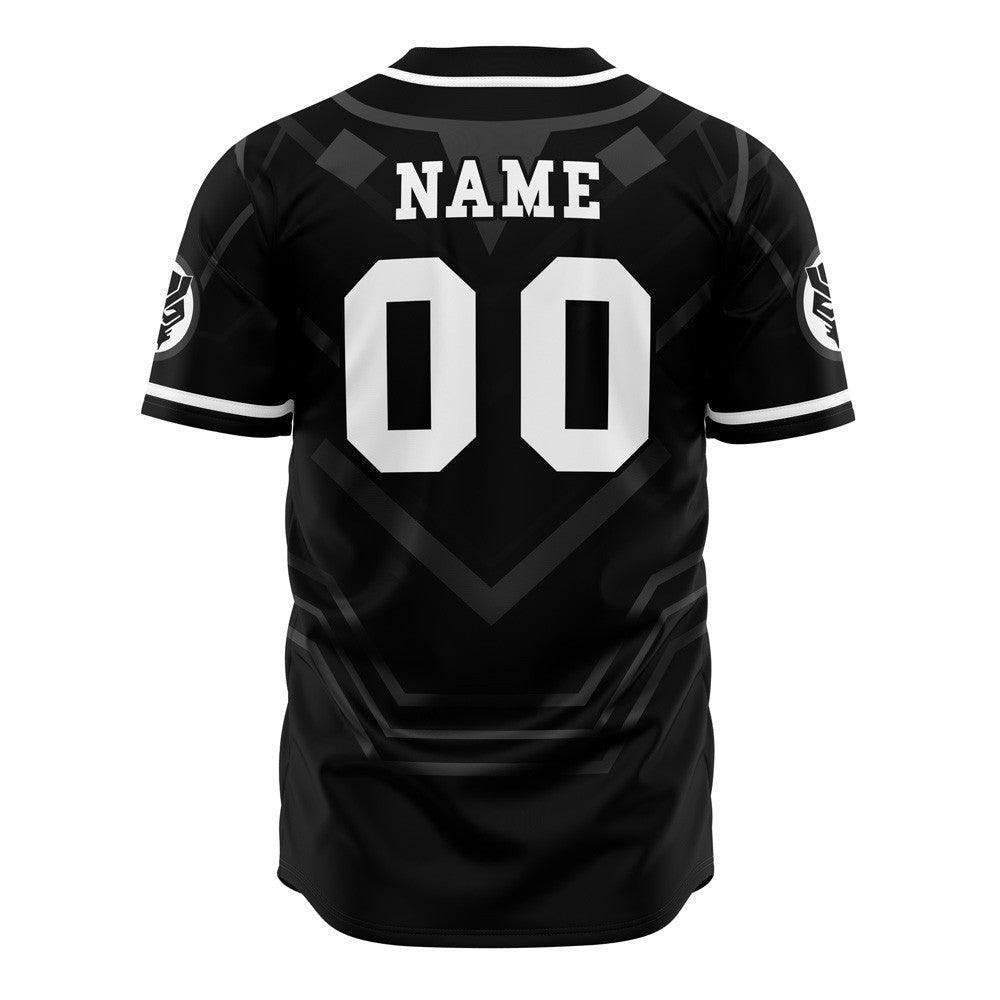 Personalized Black Panther Marvel Baseball Jersey