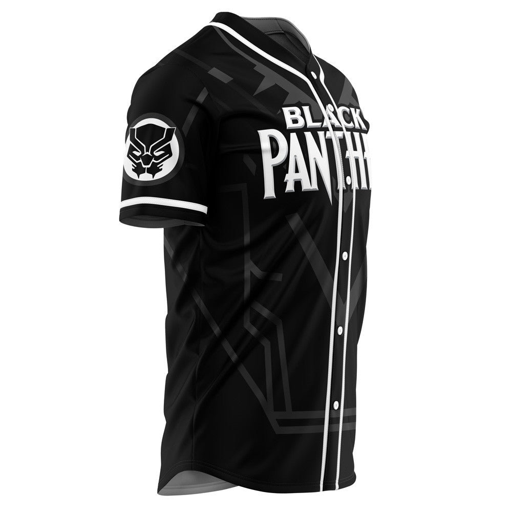 Personalized Black Panther Marvel Baseball Jersey