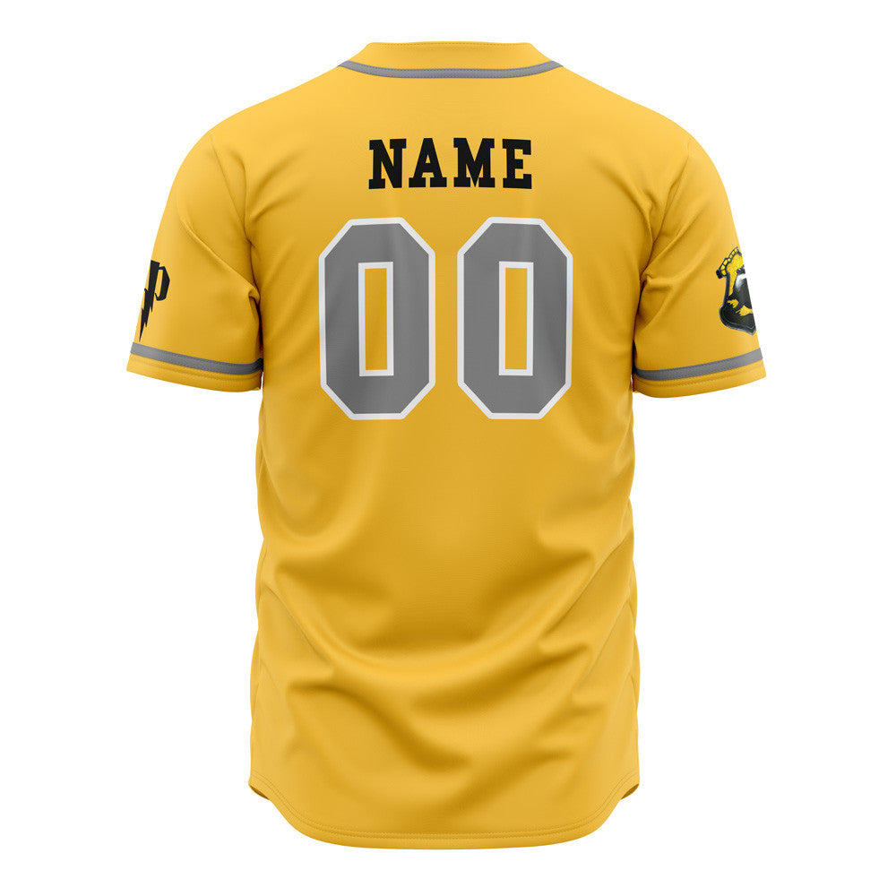 Personalized Hufflepuff House Harry Potter Baseball Jersey