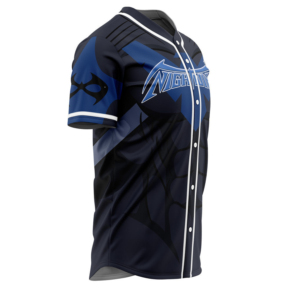 Personalized Nightwing DC Comics Baseball Jersey
