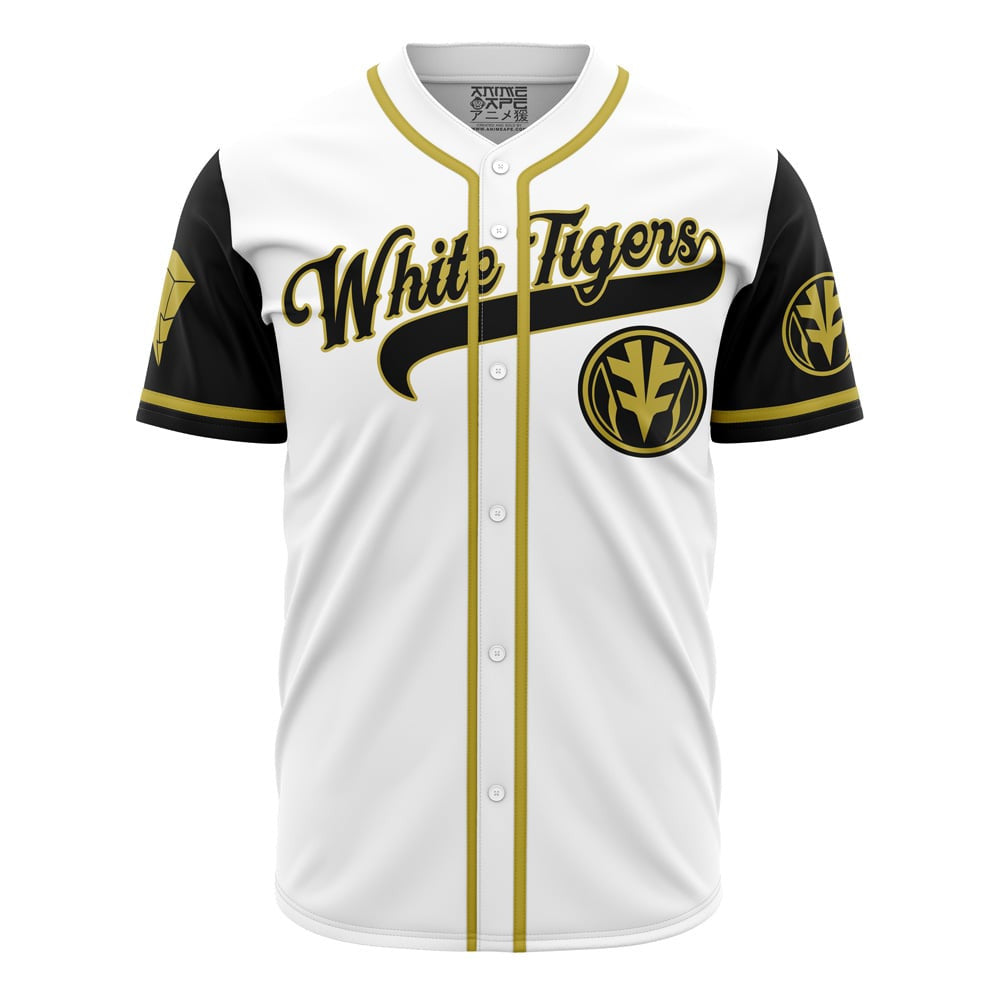 Personalized White Tigers Tommy Oliver Power Rangers Baseball Jersey
