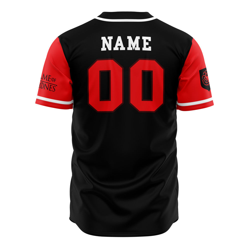 Personalized Targaryens of Dragonstone Game of Thrones Baseball Jersey