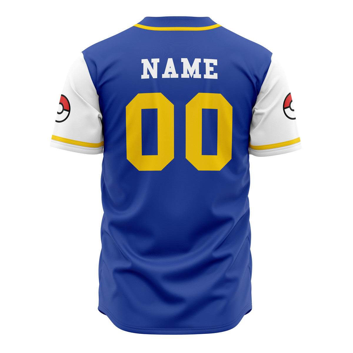 Personalized Kanto Trainer Pokemon Baseball Jersey