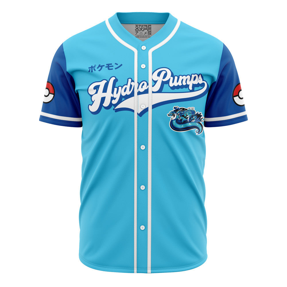 Personalized Hydro Pumps Water Type Pokemon Baseball Jersey