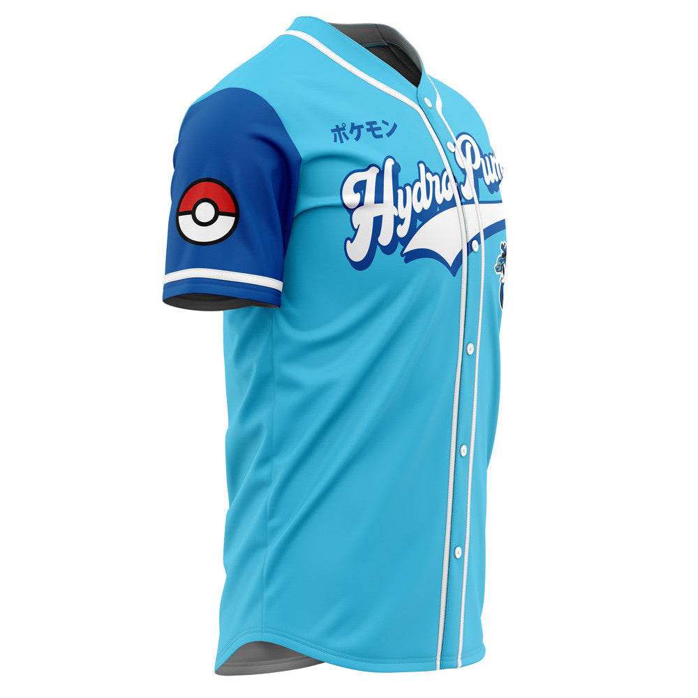 Personalized Hydro Pumps Water Type Pokemon Baseball Jersey