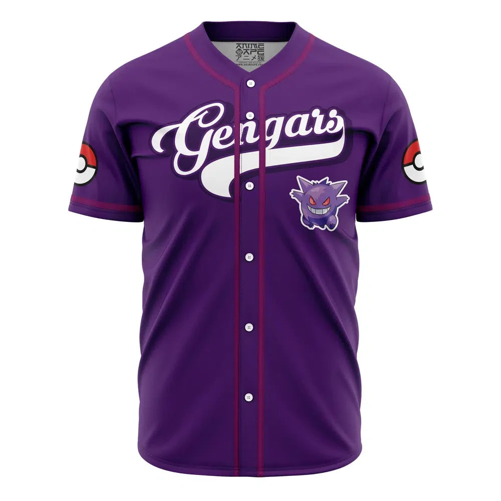 Personalized Gengars Pokemon Baseball Jersey
