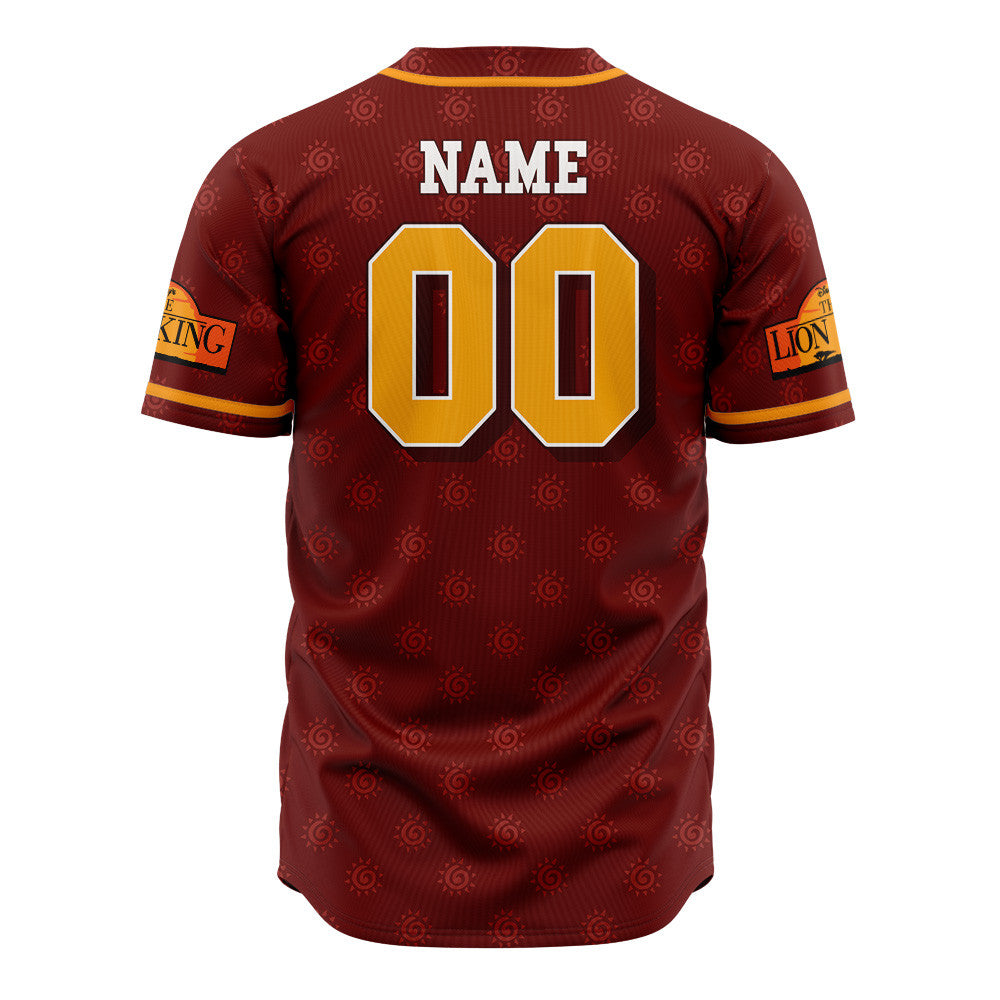 Personalized Simba Lion King V2 Baseball Jersey