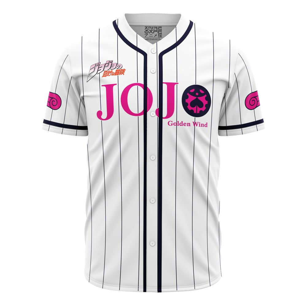 Personalized Giorno Giovanna Golden Wind Jojo’s Bizarre Adventure Baseball Jersey