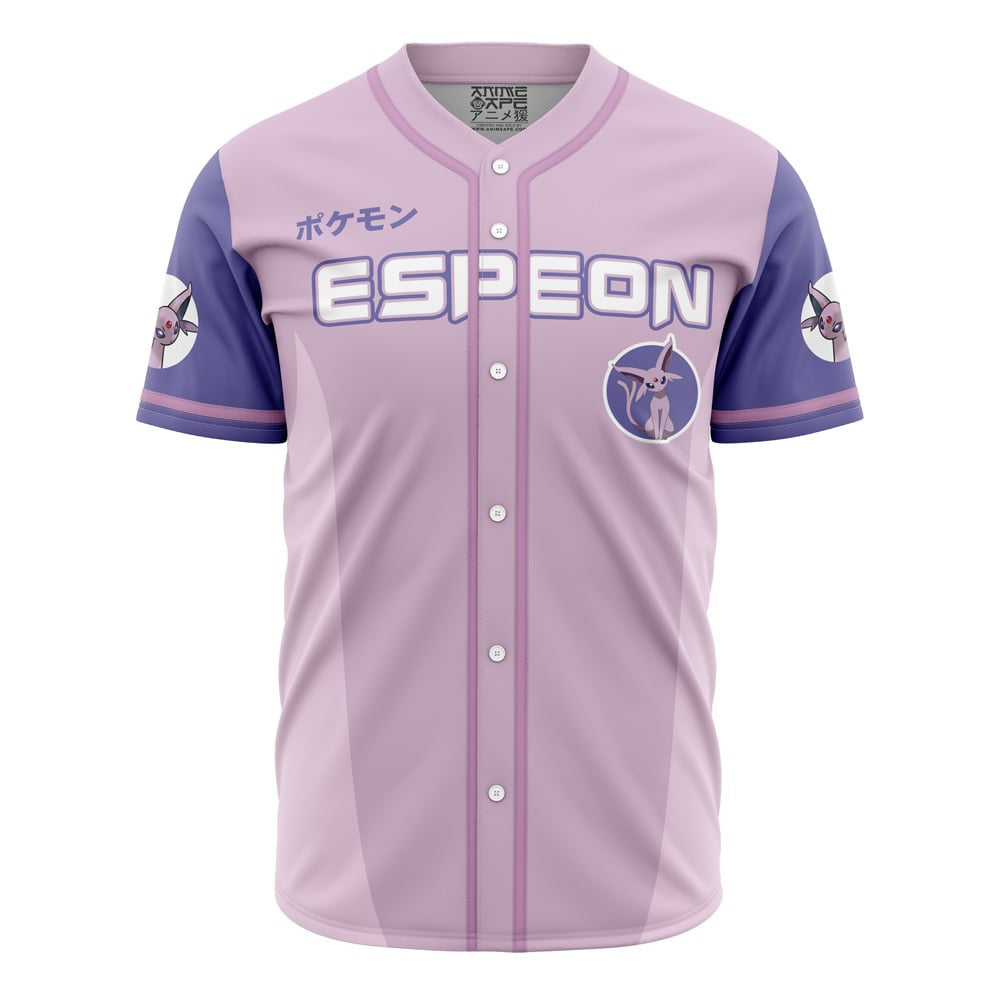 Personalized Espeon Eeveelution Pokemon Baseball Jersey