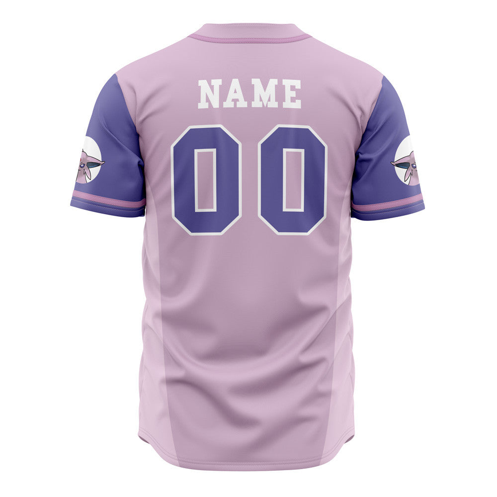 Personalized Espeon Eeveelution Pokemon Baseball Jersey
