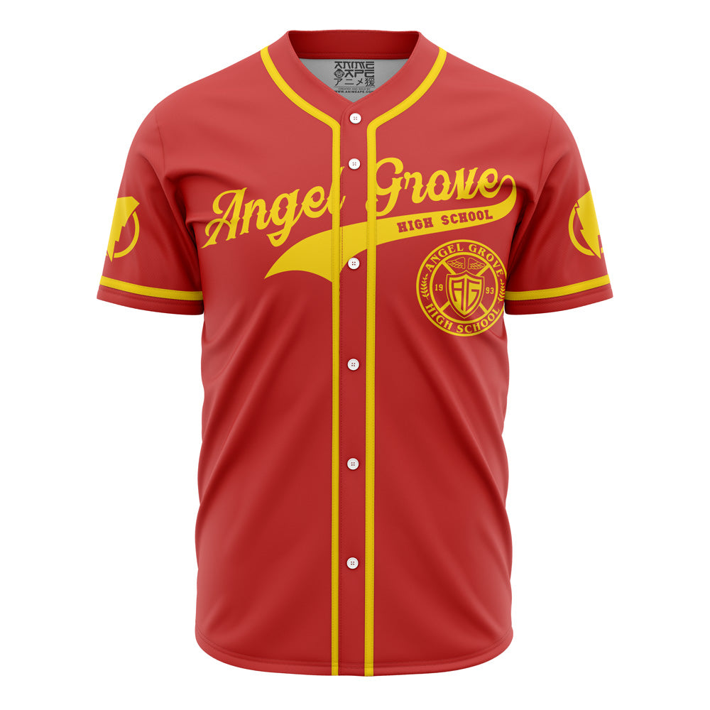 Personalized Angel Grove High School Power Rangers Baseball Jersey