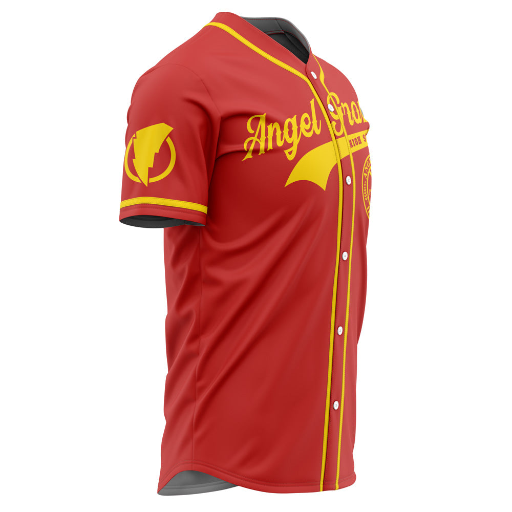 Personalized Angel Grove High School Power Rangers Baseball Jersey