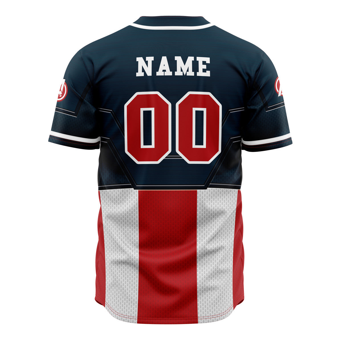 Personalized Captain America Cosplay Marvel Baseball Jersey