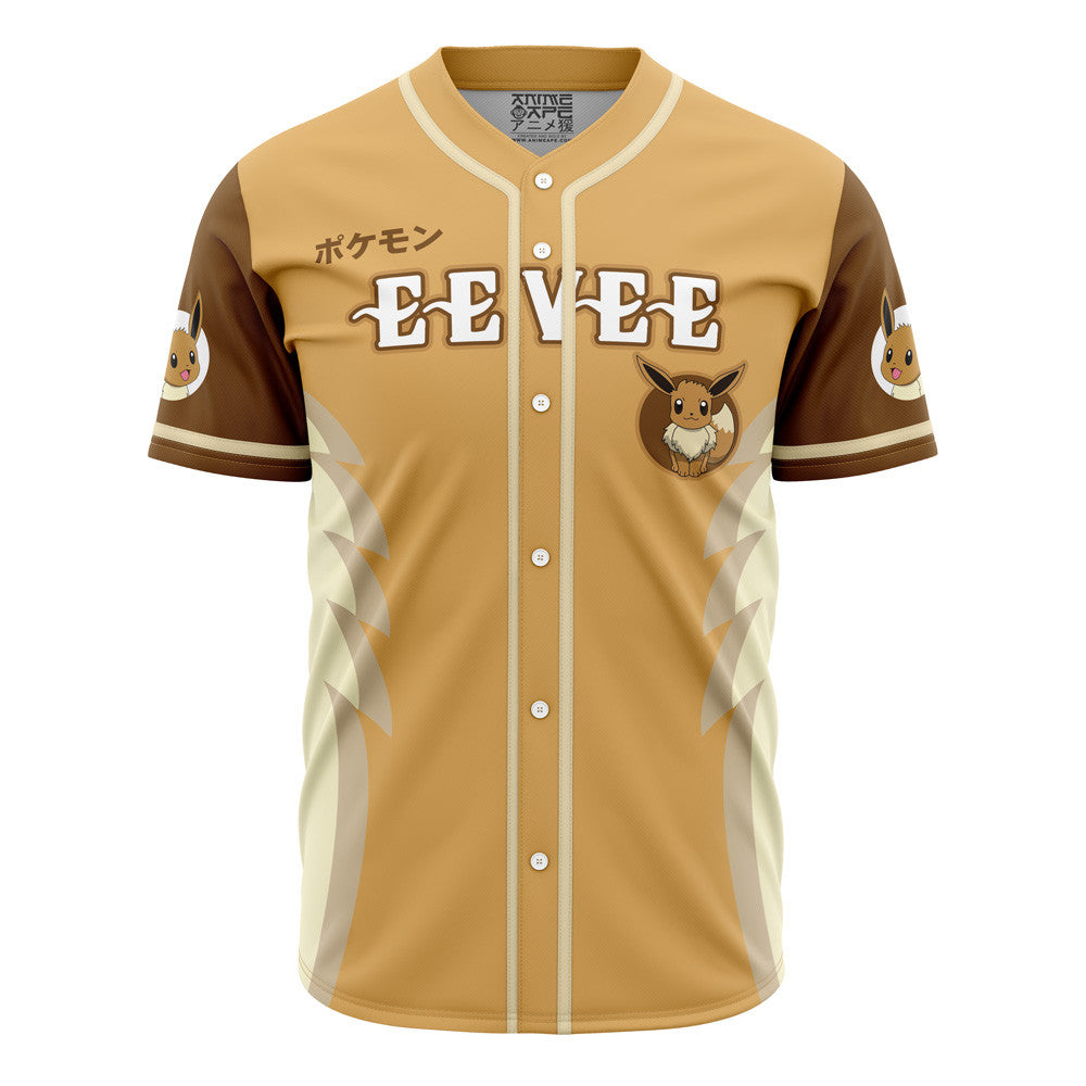 Personalized Eevee Eeveelution Pokemon Baseball Jersey