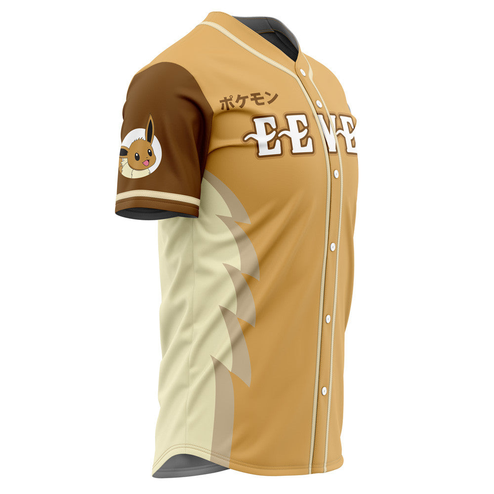 Personalized Eevee Eeveelution Pokemon Baseball Jersey