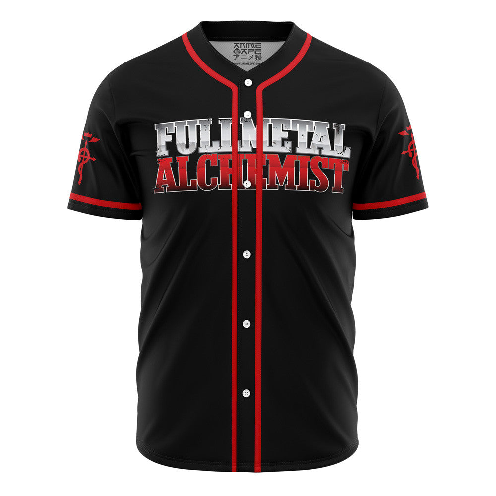 Personalized Elric Fullmetal Alchemist Baseball Jersey